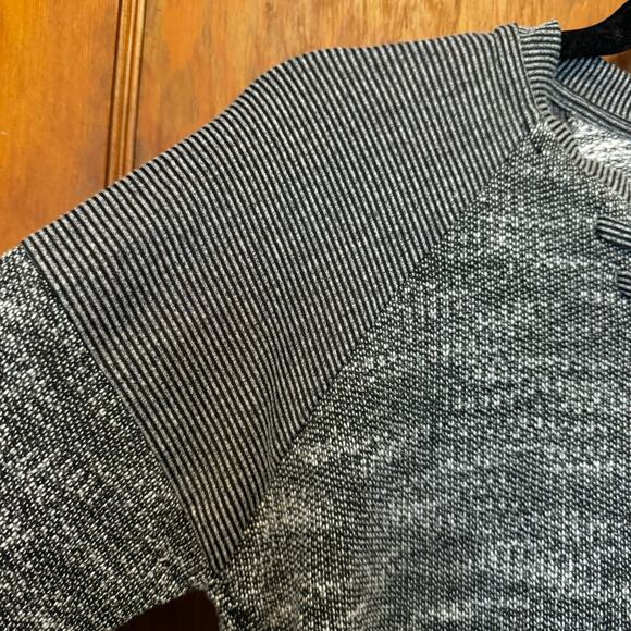 EUC Maurice's Grey Lace Up Tunic Sweater Small - Picture 8 of 9